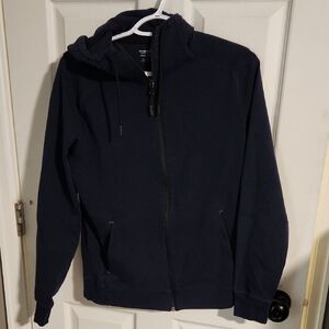 Old Navy Men's Navy Full-Zip Hooded Sweatshirt